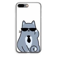 Cool cat: iPhone 8 Plus Transparant Hoesje