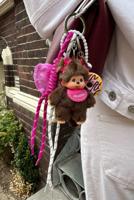 Shouia bag charm Kiki 32 roze