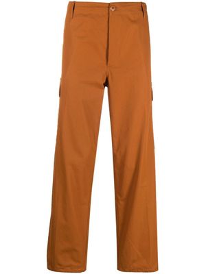 Kenzo pantalon droit à poches cargo - Marron