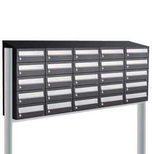 Allux Hive Set 5-Breed, 5-Hoog Met Dak Op Statief Zwart - 40030070_5x5ds