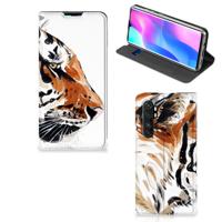 Bookcase Xiaomi Mi Note 10 Lite Watercolor Tiger