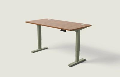 Desktronic HomePro bureau Olijfgroen / Walnoot / 160x80 cm