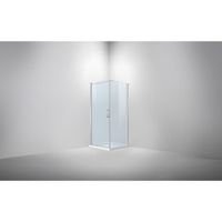 Van Rijn Products ST02 Deur links/rechts + zijwand. stabilisatiestang 6mm helder glas HxB 200 x 90-92 ST0215090T - thumbnail