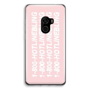 Hotline bling pink: Xiaomi Mi Mix 2 Transparant Hoesje