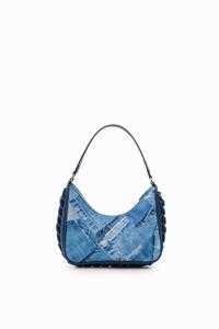 Kleine tas met denim patch - BLUE - U