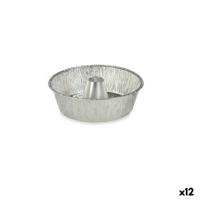 Vlaaimal Kinvara 30287C 30287C Zilverkleurig Aluminium 25 x 7,7 x 25 cm Wegwerpbaar Pudding (12 Stuks)