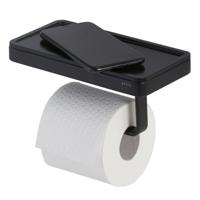 Toiletrolhouder Geesa Frame | Met planchet | Zwart