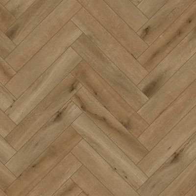 PVC Visgraat Middenbruin klik