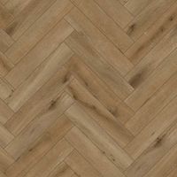 PVC Visgraat Middenbruin klik