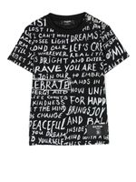 Balmain Kids t-shirt à imprimé graphique - Noir