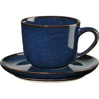 ASA Selection Espresso Kop en Schotel Saisons Midnight Blue 90 ml