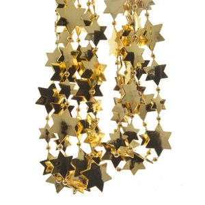 Decoris Sterrenslinger-kerstslinger - goud - 270 cm