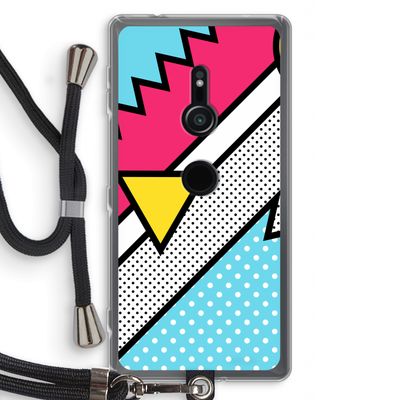 Pop Art #3: Sony Xperia XZ2 Transparant Hoesje met koord