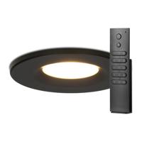 Set van 18 stuks dimbare LED inbouwspots zwart Venezia 6 Watt 2700K IP65 incl. afstandsbediening