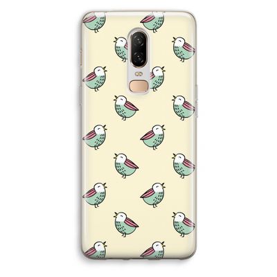 Vogeltjes: OnePlus 6 Transparant Hoesje