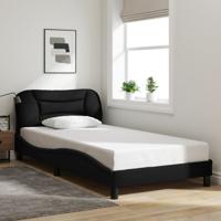 Bedframe zonder matras 100x200 cm stof zwart
