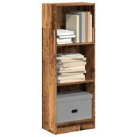 Boekenkast 40x24x109 cm bewerkt hout oud houtkleurig