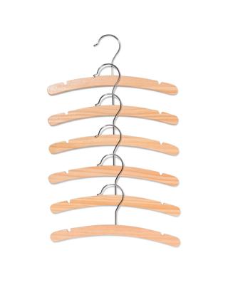 HEMA Babykleerhangertjes hout - 6 stuks (hout)