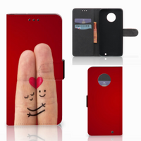 Motorola Moto G6 Plus Wallet Case met Pasjes Liefde - Origineel Romantisch Cadeau - thumbnail