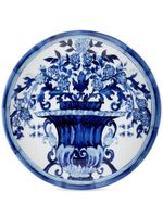 Dolce & Gabbana lot de 2 assiettes à dessert en porcelaine - Bleu