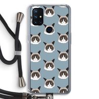 It's a Purrr Case: OnePlus Nord N10 5G Transparant Hoesje met koord