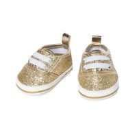Heless Poppensneakers Glitter Goud, 38-45 cm - thumbnail