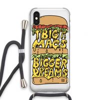Big Macs Bigger Dreams: iPhone XS Transparant Hoesje met koord
