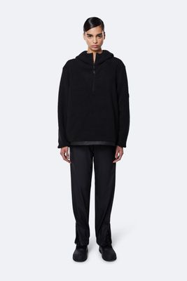Rains Dames Fleece Pullover Hoodie - Black