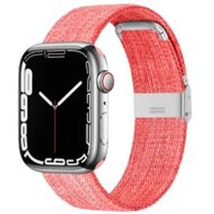 Canvas Limited Edition nylon bandje - Roze - Geschikt voor Apple Watch 42mm / 44mm / 45mm / 49mm