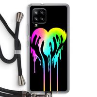 Hold My Heart: Samsung Galaxy A42 5G Transparant Hoesje met koord