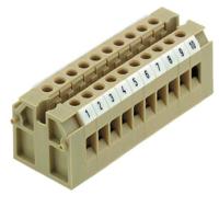 Weidmüller 0321560000 Doorgangsserieklem Schroeven Beige, Geel 100 stuk(s)