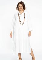 Yoek Blouse lang met 3/4 mouwen | Wit | Maat 38/40