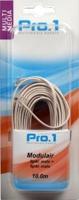 Enzo Pro-1 Modulair 6p4c naar 6p4c wit 10 meter - 9297030 Enzo Pro-1 Modulair 6p4c naar 6p4c wit 10 meter - 9297030