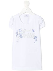 Monnalisa t-shirt à imprimé graphique - Blanc