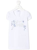 Monnalisa t-shirt à imprimé graphique - Blanc