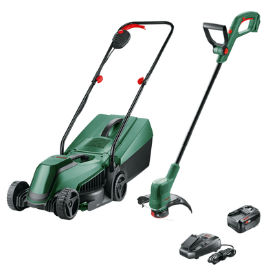Bosch Groen EasyMower 18V-32-200 + EasyGrassCut 18V-26 BT | 18V | 1 x 4,0 Ah accu + AL1830 lader 06008B9D02