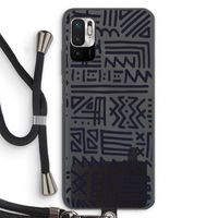 Marrakech print: Xiaomi Redmi Note 10 5G Transparant Hoesje met koord