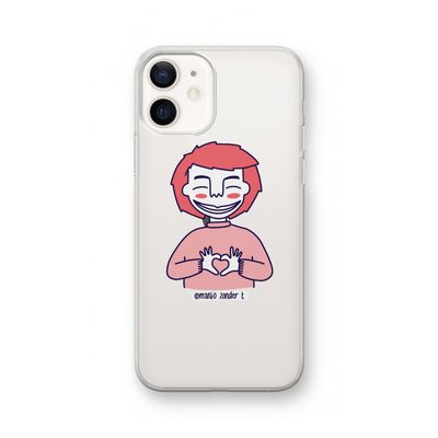 Hartje: iPhone 12 Transparant Hoesje