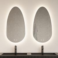 Badkamerspiegel Gliss Triton LED Verlichting Met Spiegelverwarming 110x60 cm - thumbnail