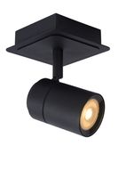 Lucide Lennert plafondlamp 1 spot 5W zwart - thumbnail