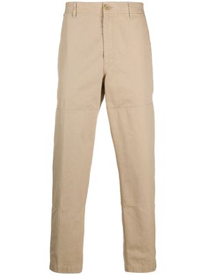 Lanvin pantalon droit à design à empiècements - Tons neutres