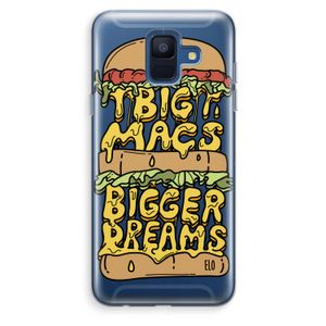 Big Macs Bigger Dreams: Samsung Galaxy A6 (2018) Transparant Hoesje