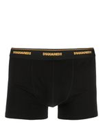 DSQUARED2 boxer en coton à taille logo - Noir