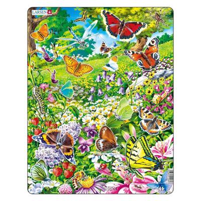 Selecta Larsen legpuzzel dieren - vlinders, 42st.