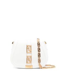 Versace petit sac porté épaule Greca Goddess - Blanc