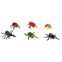 Gerimport Speelgoed insecten figuren - Torren / kevers - 6x stuks - kunststof - 3 x 18 cm