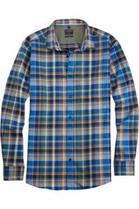 OLYMP Casual Regular Fit Overhemd blauw, Ruit