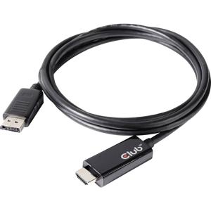 club3D DisplayPort / HDMI Adapterkabel DisplayPort-stekker, HDMI-A-stekker 2.00 m Zilver CAC-1082 DisplayPort-kabel