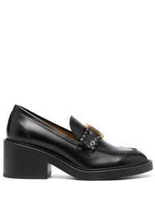 Chloé mocassins Marcie en cuir - Noir