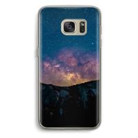 Travel to space: Samsung Galaxy S7 Transparant Hoesje